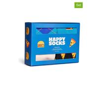 Happy Socks 4er-Set: Socken "Food" in Blau - Größe 41-46 | Herrensocken