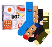 Happy socks 4P Breakfast Gift Set Blau Muster Baumwolle Gr 36/40
