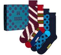 Happy Socks New Vintage Gift Set Crew-socken 4 Paare EU 36-40 Navy
