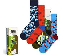 Happy Socks Out and About Socks Gift Set 4-Pack Unisex Geschenksocken Mehrfar..., Gr. 36-40 EU