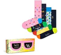 Happy socks 4P Tropical Day Socks Gift Box Rosa/Blau Baumwolle Gr 36/40