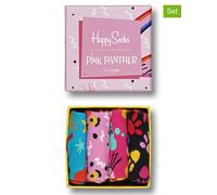 Happy Socks 4tlg. Geschenkset "Pink Panther" in Bunt - Größe 22-24 | Babysocken Strumpfhosen