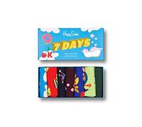 Happy Socks 7-Pack 7 Days Socks Set, farbenfrohe und fröhliche, Socken für Männer und Frauen, Mehrfarbig (41-46)