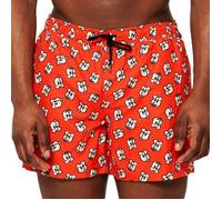 Happy socks Badehosen Doggo Swim Shorts Rot Muster Polyester Large Herren