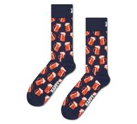 Happy Socks Beer Sock Bier Socke (DE/NL/SE/PL, Numerisch, 36, 40, Regular, Regular, blau)