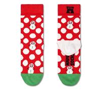 happy socks - Kids Big Dot Snowman Sock Rot, 12-24M