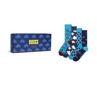 HAPPY SOCKS Happy Socks 4er Pack Unisex Socken - Geschenkbox, Classics, gemischte Farben (HSocks-4er) 41-46 Bike