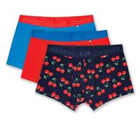Happy Socks Herren Boxershorts, 3er Pack - Trunks, Cotton Stretch, uni/gemustert Cherry S