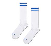 Happy Socks Bunte Sneaker-Socken-Kollektion - Hergestellt aus nachhaltiger Bio-Baumwolle - Weiß 1er-Pack Größe 41-46