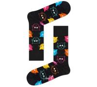 Happy Socks Socken Cat 36-40 schwarz Damen Sneakersocken Damenwäsche 36-40 schwarz, bunt