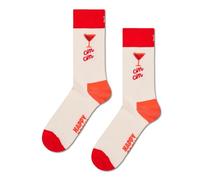 Happy Socks Socken mit Motiv-Print Modell 'Cin Cin' in Offwhite, Größe 41-46
