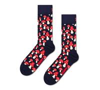 Happy Socks Socken mit Motiv-Stitching Modell 'Mushroom' in Black, Größe 41-46
