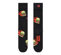 Happy Socks Flaming Burger Sock Schwarz Muster Baumwolle Gr 36/40