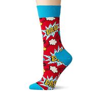 Happy Socks Tagessocke Crew Super Dad rot - 1 Paar, Größe 36-40