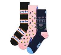 Happy Socks Damen Socken, 3er Pack - Mother´s Day, Geschenkbox, gemischte Farben 36-40 Mehrfarbig