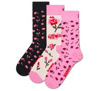 Happy Socks 3-Pack Mother’s Gift Set Baumwolle Socken Damen Herren Rosa 36-40