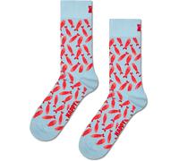 Happy Socks Socken mit Label-Print in Hellblau, Größe 36-40