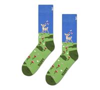 Happy Socks Socken mit Motiv-Stitching Modell 'Deer' in Gruen, Größe 36-40