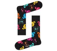 Happy Socks Dog Sock Schwarz gemustert Baumwolle Gr 36/40