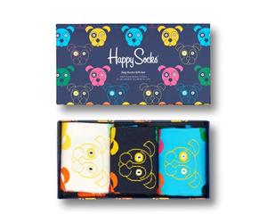 Happy Socks - Dog Socks Gift Set 3-Pack - Unisex Geschenk-Socken - Mehrfarbig, Gr. 41-46 EU