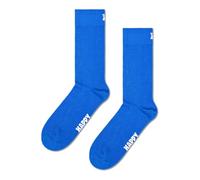 Happy Socks Einfarbige Crew-Socken-Kollektion - Hergestellt aus nachhaltiger Bio-Baumwolle - Blau 1er-Pack Größe 41-46