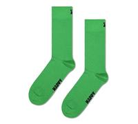 Happy Socks Einfarbige Crew-Socken-Kollektion - Hergestellt aus nachhaltiger Bio-Baumwolle - Grün 1er-Pack Größe 36-40