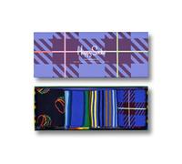 Happy Socks farbenfrohe und fröhliche Socken 4-Pack Navy Socks Set Socken für Männer und Frauen, Blau (36-40)