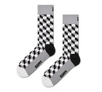 Happy Socks Socken mit Allover-Muster Modell 'FILLED OPTIC' in Black, Größe 36-40