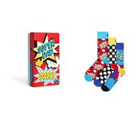 Happy Socks Father's Day Gift Box, 3er-Pack Mehrfarbig, OS Herren 41-46