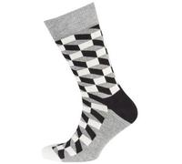 Happy socks Filled Optic Sock Men Schwarz gemustert Baumwolle Gr 36/40 Herren