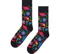 Happy Socks - Floral Socken schwarz