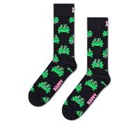 Happy Socks Socken 'Frog' mit Label-Stitching – Schwarz Größe 41-46