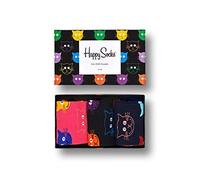 Happy Socks - Gemischt farbenfrohe Geschenkbox an Baumwollsocken für Männer und Frauen, Cat Gift Box, 41-46