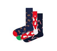 Happy Socks Geschenkbox GINGERBREAD SOCKS GIFT BOX 3-PACK SYGIN08-6500 Mehrfarbig, Size:41-46