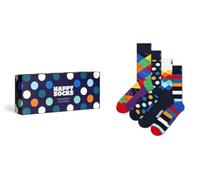 Happy Socks Gestreifte Crew-Socken und Geschenkboxen für Herren und Damen, 36-40 & 41-46