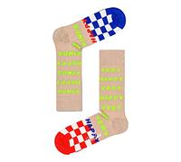 Happy Socks Unisex, Beige-White-Blue-Red, 36-40