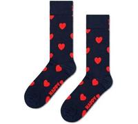Happy Socks Socken mit Motiv-Print Modell 'Hearts' in Marine, Größe 36/40