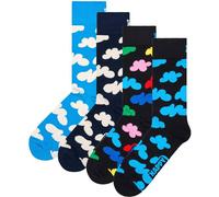 Happy Socks Crew-Socken mit Natur-Motiv für Herren und Damen - Wolken, Eicheln, Sonnenuntergänge - 36-40 & 41-46