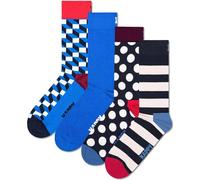 HAPPY SOCKS Happy Socks 4er Pack Unisex Socken - Geschenkbox, Classics, gemischte Farben (HSocks-4er) 41-46 Navy 2