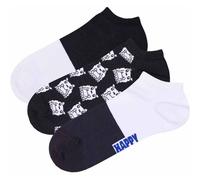 Happy Socks Unisex Sneaker-Socken, 3er Pack - Low Socks, Muster, Farbmix 41-46 Mehrfarbig