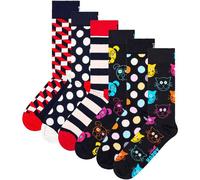 HAPPY SOCKS Happy Socks Unisex Socken, 6er Pack - Classic, Muster, Baumwollmischung, gemischte Farben (TB_HSocks-CL-6P) 41-46 FilledOptic-Dog