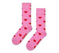 Happy Socks Socken Happy Sock Heart Sock, Rosa Muster, Baumwolle, Gr. 36/40