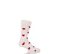 happy socks - Heart Sock Weiß - Gr. - 38