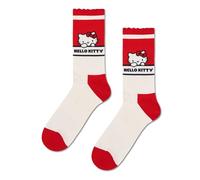 Happy Socks Hello Kitty Kawaii Short Crew Sneaker Baumwolle Kurzsocken Damen Herren Weiß Rot 41-46