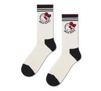 Happy Socks Hello Kitty Ribbon Short Crew Sneaker Baumwolle Kurzsocken Damen Herren Weiß Schwarz 41-46