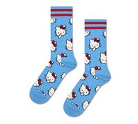 Happy Socks Hello Kitty Smiles Sneaker Baumwolle Socken Damen Herren Türkis 41-46