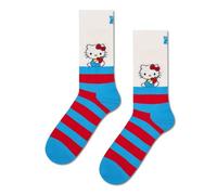 Happy Socks Hello Kitty Stripes Baumwolle Socken Damen Herren Blau 36-40