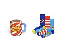 HAPPY SOCKS Herren Socken, 3er Pack - Father's Day, Geschenkbox, mehrfarbig, 36-40 Father of the Year