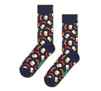 Happy Socks - Beer And Sausage Sock - Multifunktionssocken, Gr. 41-46, schwarz/blau (Blue)