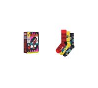 HAPPY SOCKS Herren Geschenkset 3er Pkg SPIDER MAN 41-46 purple bunt